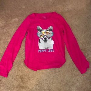 Pink Long Sleeve Shirt Sequel Dog